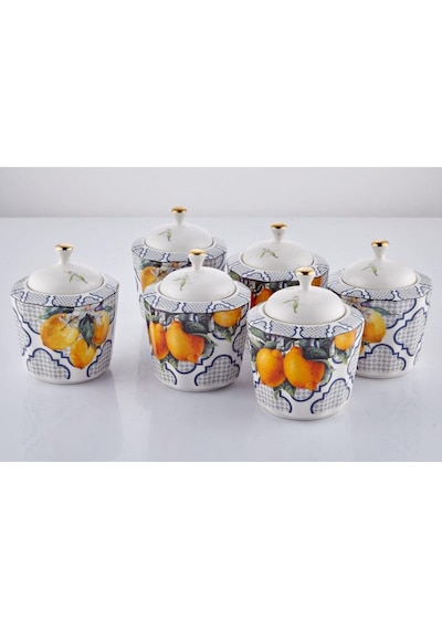 Lamedore Lemons Serisi 6 Lı Baharat Takımı Seti 300 Cc 1jyc-308 Beyaz