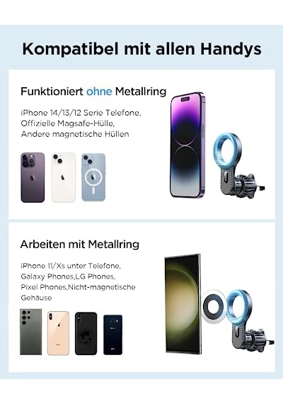 Joy Room 2023 Telefon Tutucu Araba, Asla Engellemeden Zevk Manyetik Telefon Araba Montajı, Askeri 20xn55 Mıknatıs İphone İçin Hava Havalandırma Araba Telefon Tutucuları 15/14/13/12
