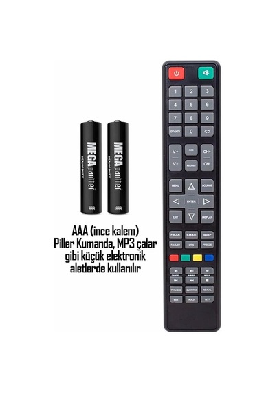 Lexroo Aaa R03 İnce Kalem Pil Kumanda Pili Zn-c 1.5v 24