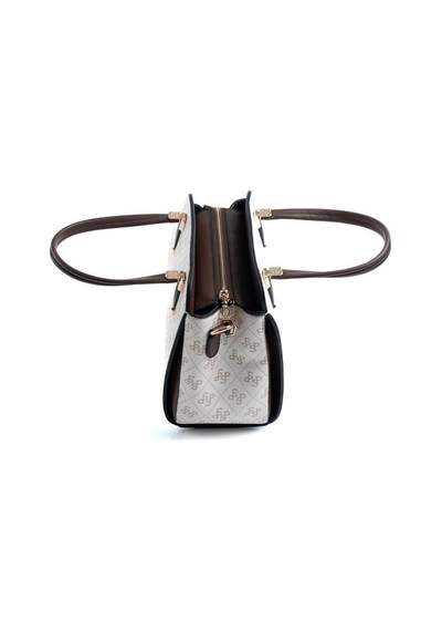 Silver Polo Sp1136 Kadın El Çantası Monogram Bej-kahve