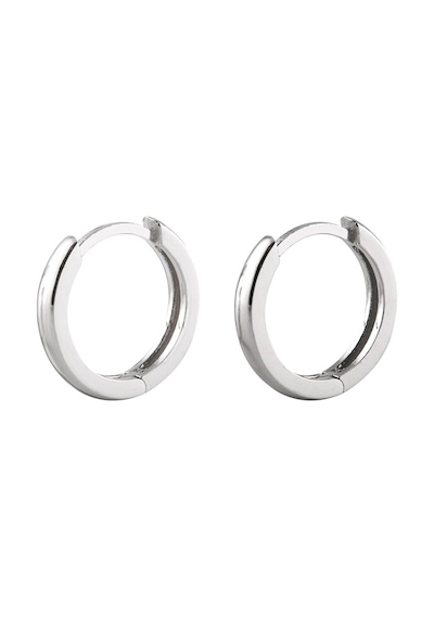 Taşsız Beyaz Halka Gümüş Kadın Küpe N11.91518