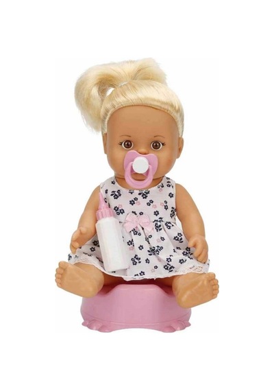 Boubou Altını Islatan Bebek Seti 30 Cm Beyaz
