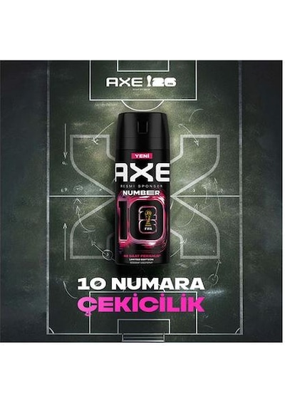 Axe Erkek Deodorant Number 10 Body Spray Limited Edition 150 Ml
