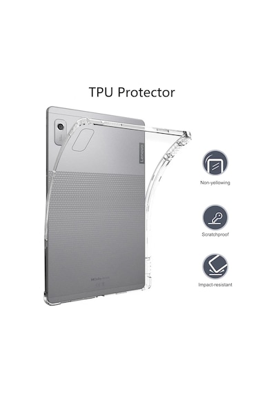 Lenovo Tab M9 9inç Uyumlu Kılıf Arkası Şeffaf Köşe Korumalı Tablet Kılıfı Yumuşak Kapak4g Arka Kapak