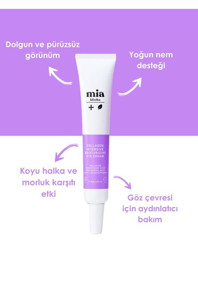 Mia Klinika Leke Ve Çizgi Onarıcı Peptit İçeren Göz Çevresi Bakım Kremi 20 ML