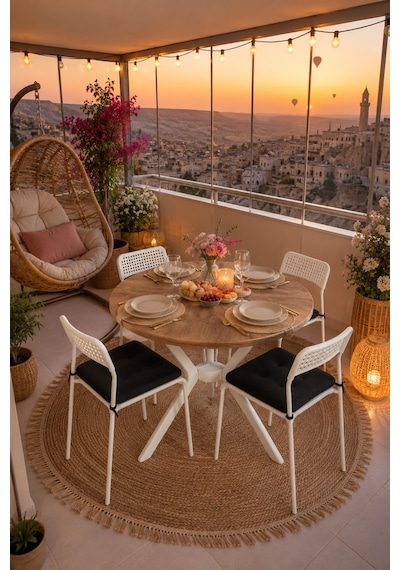 Çam 4 Kişilik Minderli Balkon Takımı, Balkon Masası, Balkon Sandalyesi, Yuvarlak Masa, Yemek Masası, Mutfak Masa Sandalye Takımı, 4 Sandalye 1 Masa Çam/beyaz-beyaz Çam 4 Kişilik Minderli Balkon Takımı, Balkon Masası, Balkon Sandalyesi, Yuvarlak Masa, Yemek Masası, Mutfak Masa Sandalye Takımı, 4 Sandalye 1 Masa Çam/beyaz-beyaz