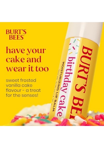Tr S Bees Birthday Cake Dudak Kremi Blister Ambalaj - Birthday Cake Lip Balm 4.25gr 2 Paketi