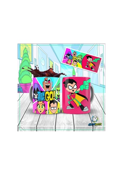 Teen Titans Go Kupa Bardak Tek Adet K0430 Çok Renkli