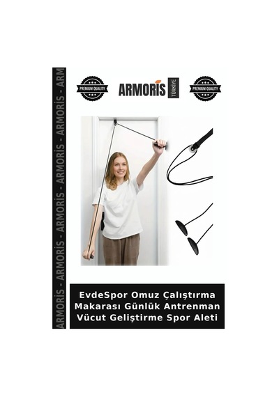 Evdespor Omuz Çalıştırma Makarası Günlük Antrenman Vücut Geliştirme Spor Aleti