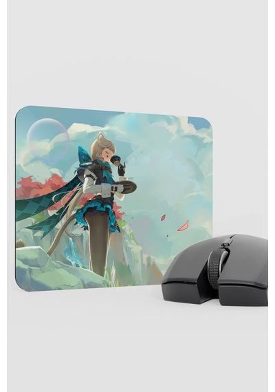 Lynette Genshin Impact Anime Oyuncu V3 - 22x18 Gaming Mouse Pad Fare Altlığı