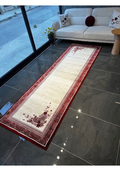Rodın Halı Salon, Oturma, Yatak Odası Halısı Desen Kodu 00v04-010 Krem-bordo