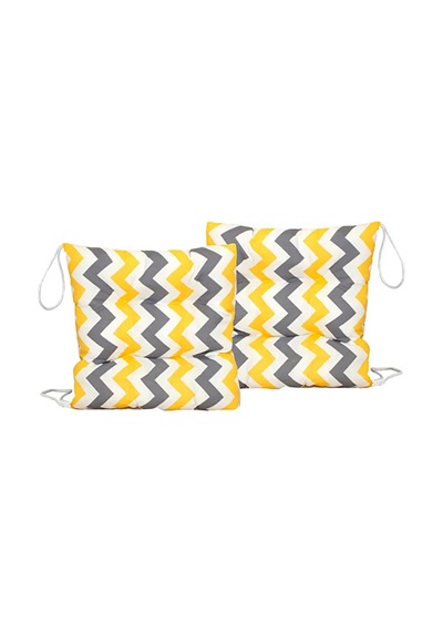 Wellmop Bağcıklı Silikon Minder 40x40 Cm Antrasit Siyah-beyaz