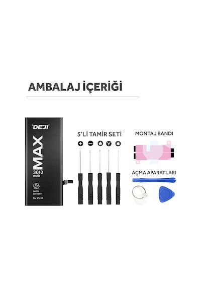 Apple Uyumlu iPhone XR  Batarya Mucize Batarya Deji 3610 mAh