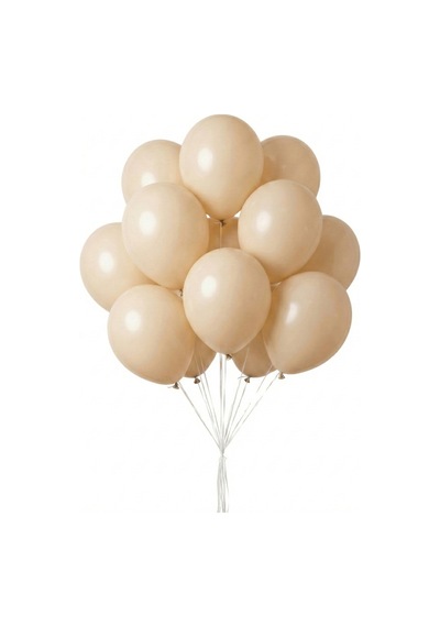 Pastel Balon 11 İnc 28 Cm Doğum Günü Parti Malzemeleri 10 Adet Krem