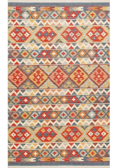 Hoom Rugs Vagrant Vgt 02 Aqua Yıkanabilir Çift Taraflı Otantik Halı