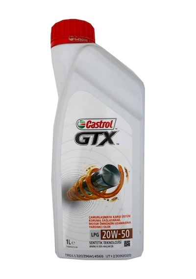 Castrol GTX 20W-50 Sentetik Motor Yağı 1 L