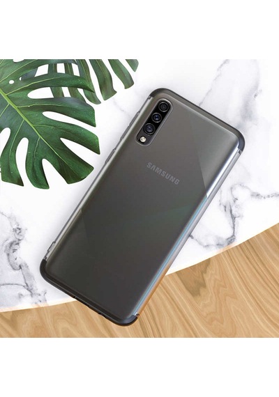 Samsung Galaxy Uyumlu A50s Kılıf Zore Nili Kapak Siyah