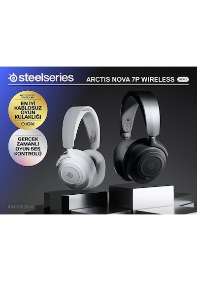 Steelseries Arctis Nova 7p Gen2 Kablosuz Beyaz Gaming Kulaklık