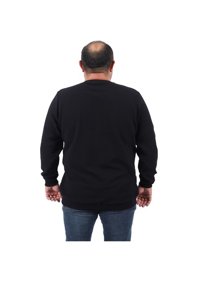 Moc Grande Mocgrande Gipeli Sweat Bisiklet Yaka Wreath 22713 Sıyah Siyah