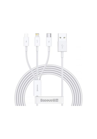 Baseus 50 Cm Metre 3.5amper Yüksek Hızlı 3in1 Type-c, Apple iPhone Uyumlu Lightning Ve Micro Şarj Ve Data Kablosu