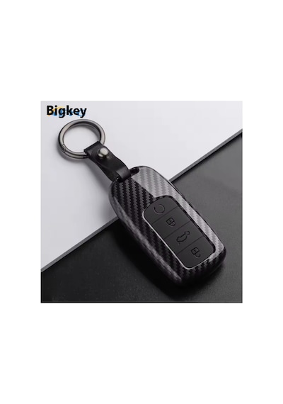 Lüx Chery Tiggo 8 Pro Omoda 5 Tiggo 7 Avantgarde Karbon Anahtar Kılıfı Siyah Silikon Tuş Takımı