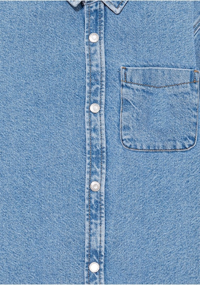 Mavi - Bob 90lar İndigo Mavisi Jean Gömlek 6210000-86709 Mavi