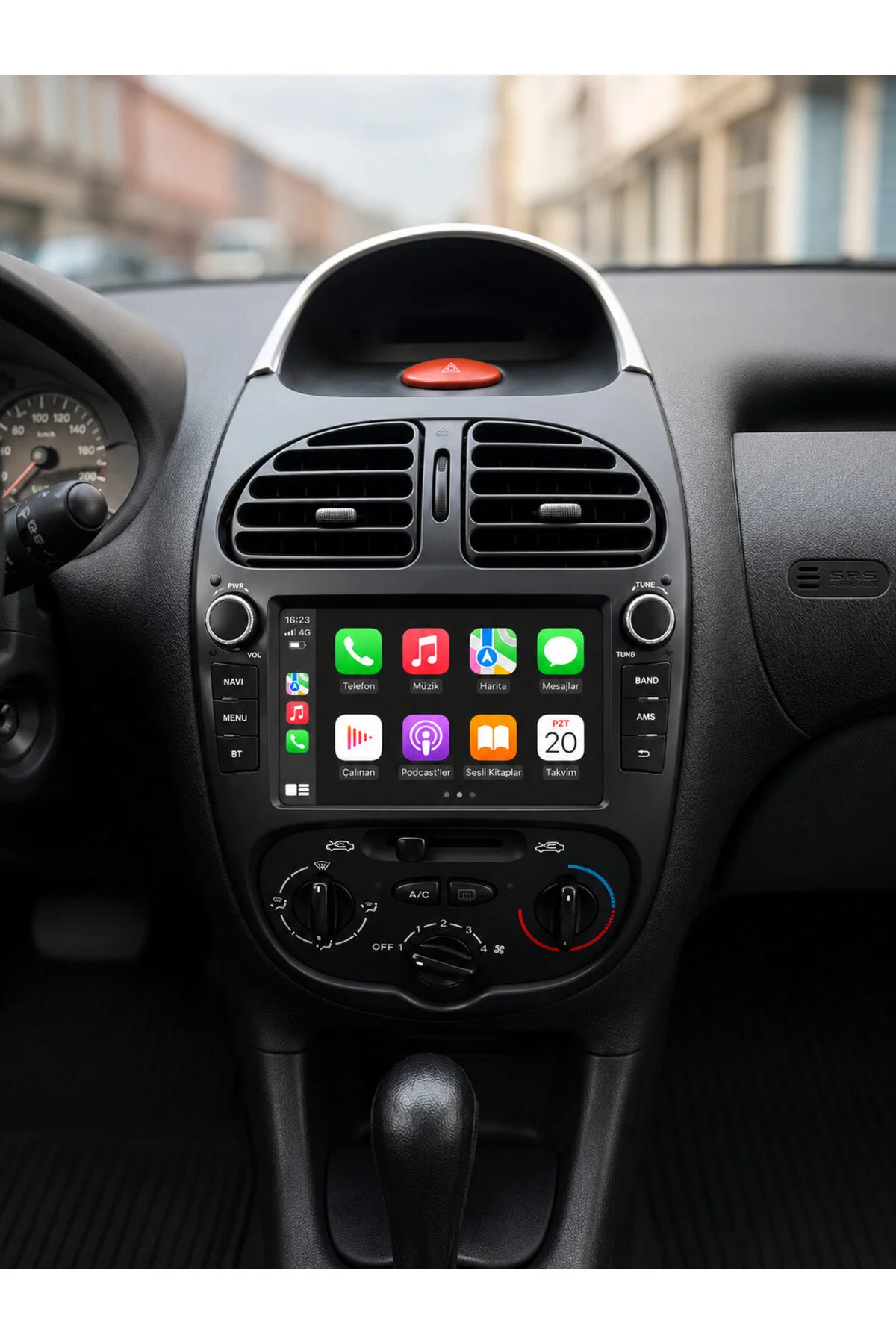 Peugeot 206 Görünüm Android Multimedia Carplay 4gb Ram 64gb Hafıza 8"