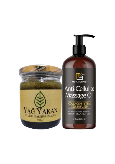 -cellulite Massage Oil 240 Ml Masaj Yağı + Yağyakan Macunu 250 Gr