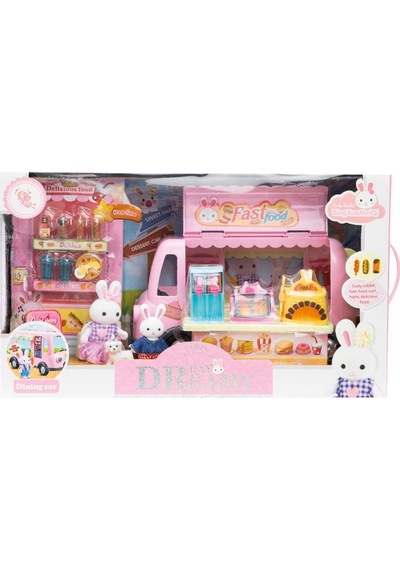 Bay Dreamy Mini Tavşan- Fast Food Karavanı Oyun Se