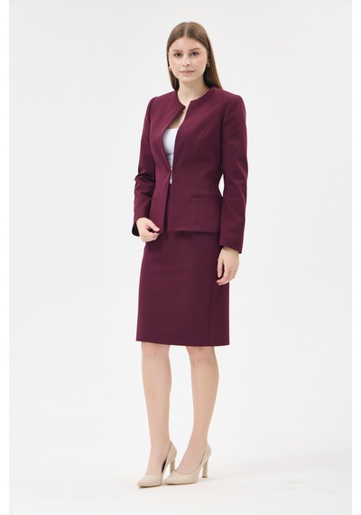 Velnara Moda Mürdüm Klasik Kadın Takım Elbise-sıfır Yaka Ceket & Kısa Kalem Etek Koyu Mürdüm - 927030108 Koyu Mürdüm Velnara Moda Mürdüm Klasik Kadın Takım Elbise-sıfır Yaka Ceket & Kısa Kalem Etek Koyu Mürdüm - 927030108 Koyu Mürdüm