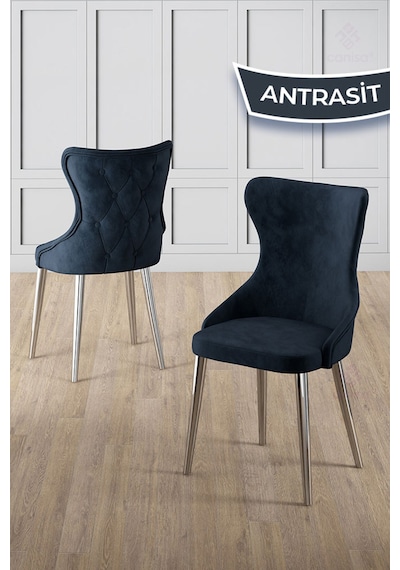 Canisa Galya Serisi Lak Panel 90x168 Sabit Sonata Mutfak Masa Takımı 6 Antrasit Sandalye Sonata Masa Antrasit Sandalye Canisa Galya Serisi Lak Panel 90x168 Sabit Sonata Mutfak Masa Takımı 6 Antrasit Sandalye Sonata Masa Antrasit Sandalye