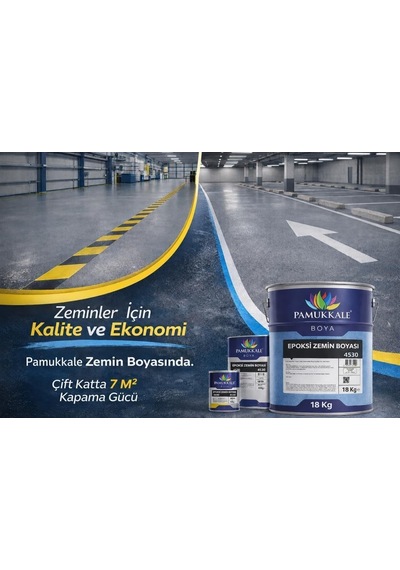 Tr 4530 Solventli Epoksi Zemin Boyası 3.5 Kg Ral 1015 Krem