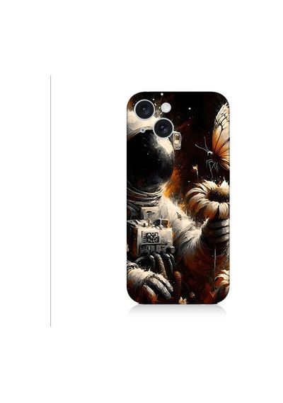 Apple Uyumlu iPhone 15 Plus Uzay Astronotu Desenli Silikon Kılıf Silikon