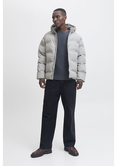 Jack & Jones Erkek Jjesoho Kapüşonlu Puffer Mont Siyah, Yüksek Kalite, Fermuarlı, Uzun Kollu, Kışl Gri Jack & Jones Erkek Jjesoho Kapüşonlu Puffer Mont Siyah, Yüksek Kalite, Fermuarlı, Uzun Kollu, Kışl Gri