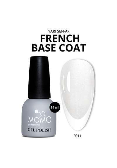 Momo Professional Kalıcı Oje French F011 Işıltılı Rakı Beyazı 14 Ml