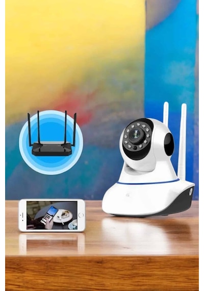 Wifi Kamera Ev Kamerası Gece Görüşlü Kablosuz Bebek Izleme Kamerası 90692390