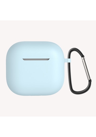 Apple Uyumlu AirPods 4. Nesil Kılıf Standart Yumuşak Silikon Kılıf Mavi Açık