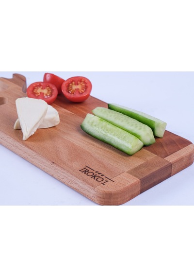 İroko L Doğal Kayın Ahşap Balık Şekilli Kesme Tahtası 30x13,5 Cm Premium El Yapımı, Mutfak Tahtası Ahşap