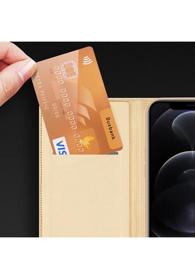 Dux Ducis Apple     Uyumlu iPhone 12 Pro Max Kılıf Kapaklı Flip Cover Kılıf Skin Pro Series Kılıf- 5775