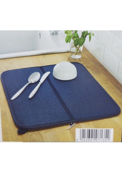Bulaşık Matı Lacivert Renk 44 X 36 Cm 1 Adet Bambu Siyah Diğer