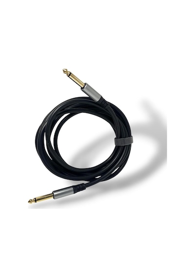 Fully 5metre 6.3mm Erkek-erkek Mono Gitar Kablo - Siyah