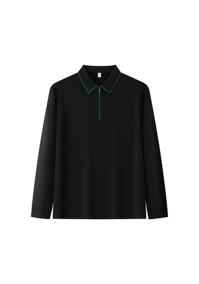 New Performance Premium Polo T-shirt 82% Nylon 18% Spandex Siyah