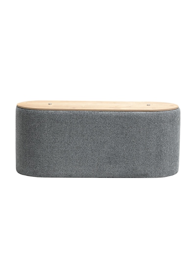 Contes Bohem Sandıklı Orta Sehpa Puf/bench , Gri