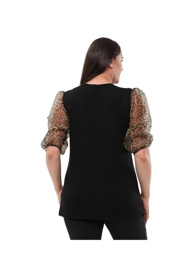Hanezza Kadın Büyük Beden Siyah Leopar Desenli Bisiklet Yaka Balon Kol 42-54 Viskon Pamuklu Bluz S. Leopar - 37122063 S. Leopar Hanezza Kadın Büyük Beden Siyah Leopar Desenli Bisiklet Yaka Balon Kol 42-54 Viskon Pamuklu Bluz S. Leopar - 37122063 S. Leopar