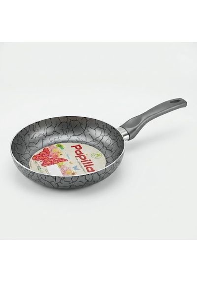 Desert 20 Cm Maxi Tava - İç-dış Gri Siyah Magma Efektli Yapışmaz Kaplamalı Çizilmelere Karşı Dirençli Omlet Ve Krep Tavası Çok Renkli