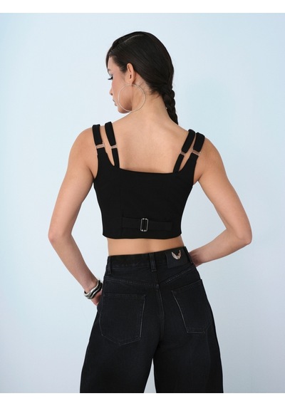 Slim Fit Kadın Büstiyer Siyah