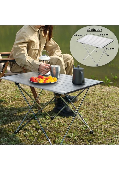 Full Alüminyum Katlanır Kamp Masası, Piknik, Bbq, Balıkçılık, Doğa Aktiviteleri, Plaj İçin Kolay Taşınabilir Kompakt Outdoor Ultra Hafif Kamp Masası Büyük Boy - Gümüş Ahşap - Siyah Full Alüminyum Katlanır Kamp Masası, Piknik, Bbq, Balıkçılık, Doğa Aktiviteleri, Plaj İçin Kolay Taşınabilir Kompakt Outdoor Ultra Hafif Kamp Masası Büyük Boy - Gümüş Ahşap - Siyah