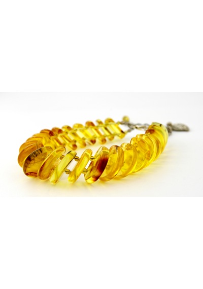 Kehribar Bileklik Özel Tasarım Ambergold Blk23-61 Çok Renkli