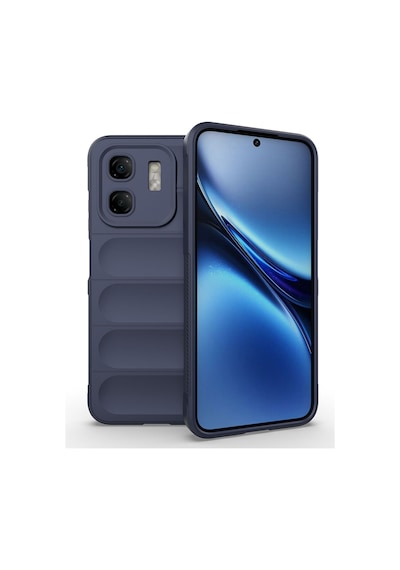 Rba Aksesuar İnfinix Smart 9 Kılıf Esnek Tpu Oyuklu Arka Yüzey Tasarımlı Rba Etnik Silikon Kapak - Lacivert Lacivert