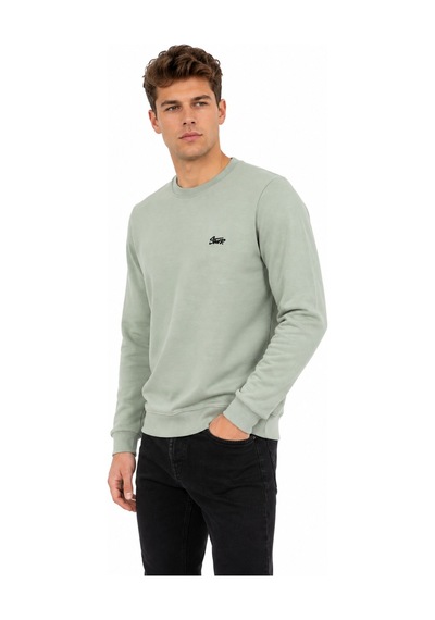 Baglan Erkek Sıfıryaka Mevsimlik Sweatshırt Bgl-st05446 Yeşil